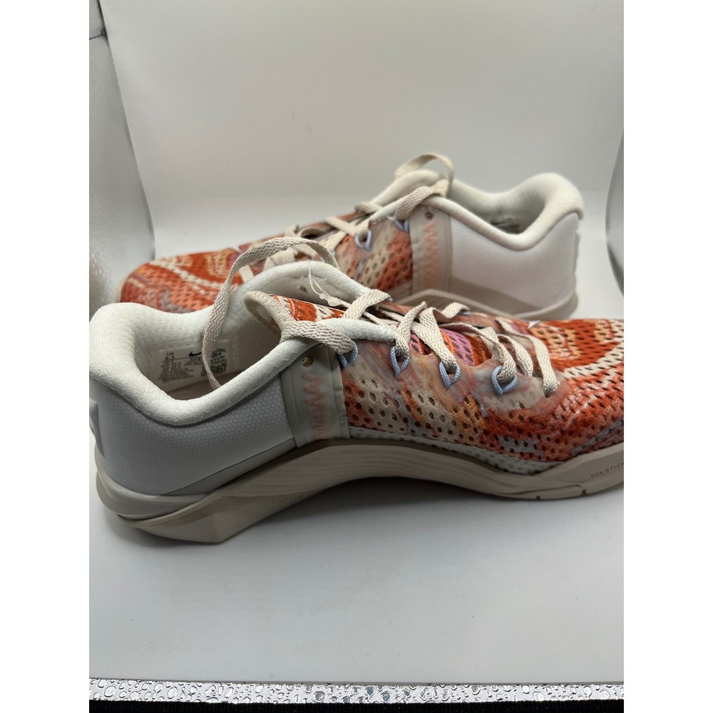 Nike Metcon 5 Women's Training Shoes Orange White Multi Color Size 6.5 - Picture 3 of 8
